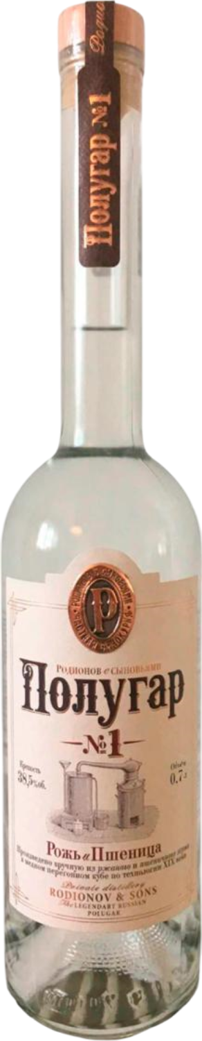 Дистиллят Polugar №1 Rye & Wheat (БЕЛАРУСЬ) 0,7 л фото