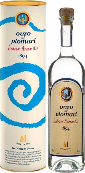 Узо Ouzo Plomari Isidoros Arvanitis in tube 0,7 л фото