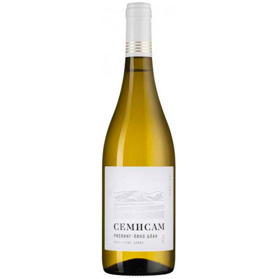 Вино Белое Сухое Semisam Riesling-Pinot Blanc Kuban Anapa 2020 0,75 л фото