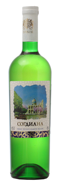 Вино Белое Полусладкое Sogdiana 2019 0,75 л фото