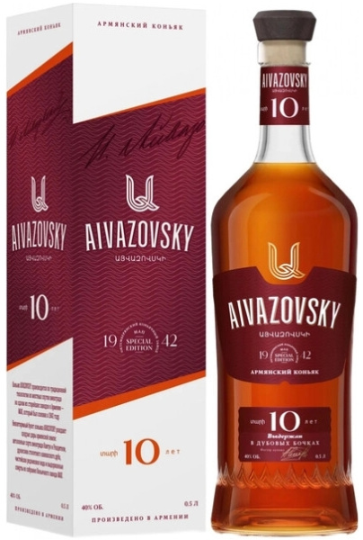 Бренди Aivazovsky 10 Years Old 0,5 л фото