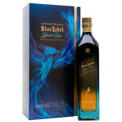 Виски Johnnie Walker Blue Label Ghost and Rare Glenury Royal in gift box 0,7 л фото