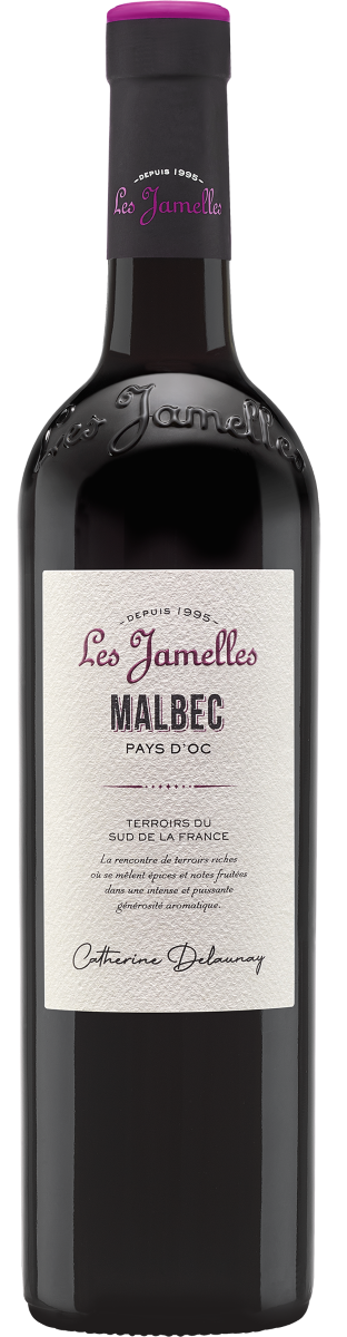 Вино Красное Сухое Les Jamelles Malbec Pays d'Oc 2024 0,75 л фото