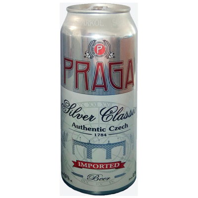 Пиво Светлое Praga Silver Classic in can 0,5 л фото