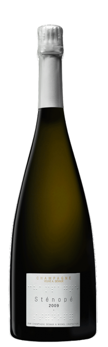 Вино игристое Белое Экстра Брют Stenope Champagne In Wooden Box 2009 0,75 л фото