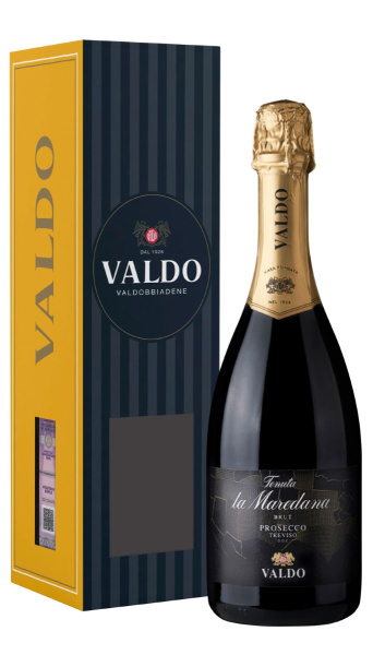 Вино игристое Белое Брют Valdo Tenuta La Maredana Prosecco in gift box 2023 0,75 л фото