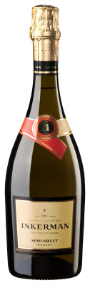 Вино игристое Белое Полусладкое Inkerman Muscat 2022 0,75 л фото