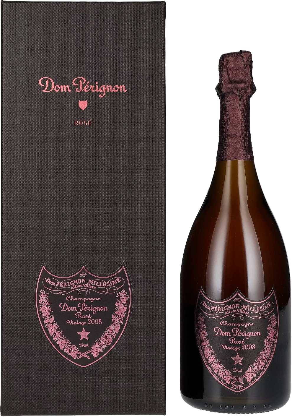 Вино игристое Розовое Экстра Брют Dom Perignon Extra Brut Vintage Rose in gift box 2009 0,75 л фото