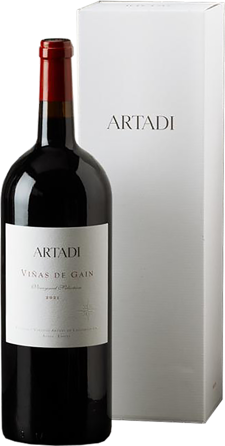 Вино Красное Сухое Artadi Vinas de Gain in gift box 2021 1,5 л фото