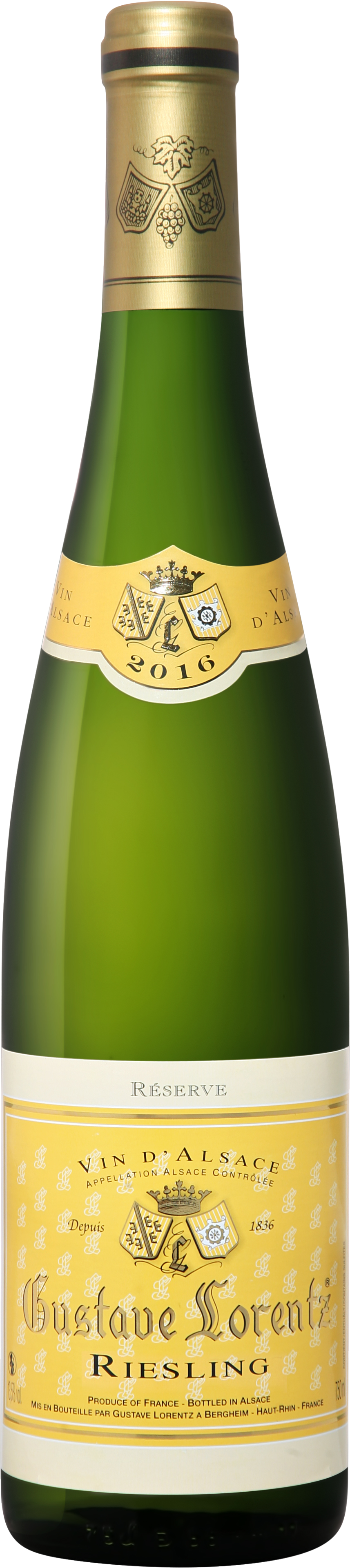 Вино Белое Полусухое Gustave Lorentz Riesling Reserve Alsace 2023 0,75 л фото