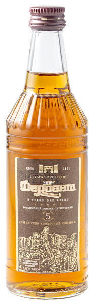 Бренди Дербент 5 лет 2017 40% 0,1 л фото