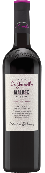 Вино Красное Сухое Les Jamelles Malbec 2024 0,75 л фото