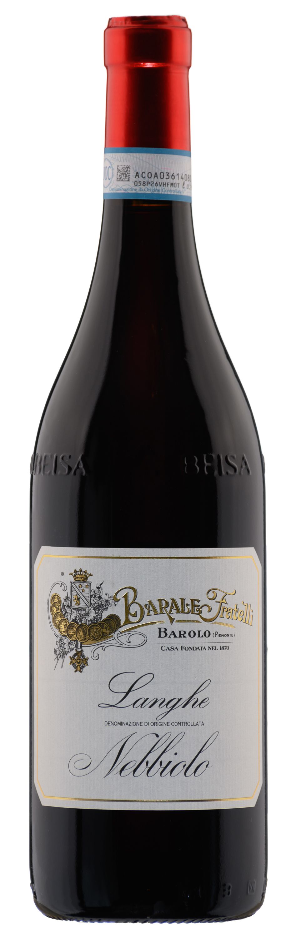 Вино Красное Сухое Barale Fratelli Langhe Nebbiolo 2023 0,75 л фото