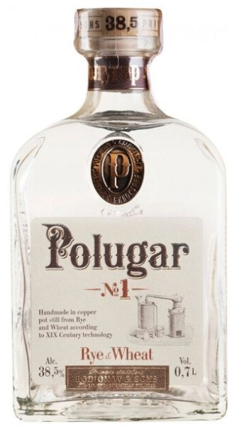 Дистиллят Polugar № 1 Rye & Wheat 0,7 л фото
