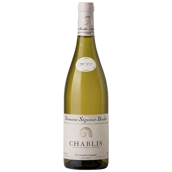 Вино Белое Сухое Domaine Seguinot-Bordet Chablis 2022 0,75 л фото