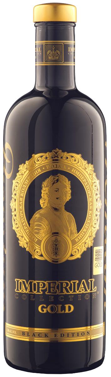 Водка Imperial Collection Gold Black Edition in tube 1 л фото