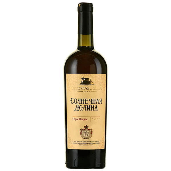 Вино креплёное Белое Сладкое Solnechnaya Dolina Crimea 2003 0,75 л фото