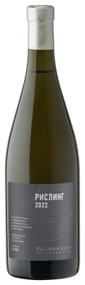 Вино Белое Сухое Visokiy Bereg Riesling Graphite Adged 2022 0,75 л фото