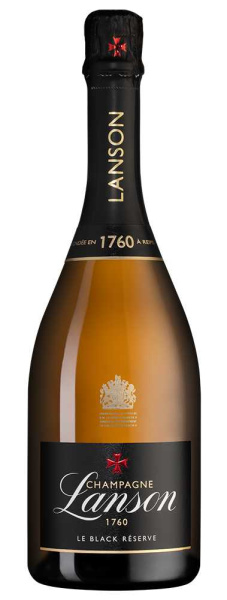 Вино игристое Белое Брют Lanson Le Black Reserve Brut Champagne 2018 0,75 л фото