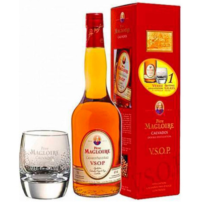 Кальвадос Pere Magloire VSOP with a glass in gift box 0,70 л фото