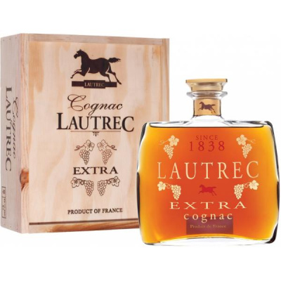 Коньяк Lautrec Extra Grande Champagne in wooden box 0,70 л фото