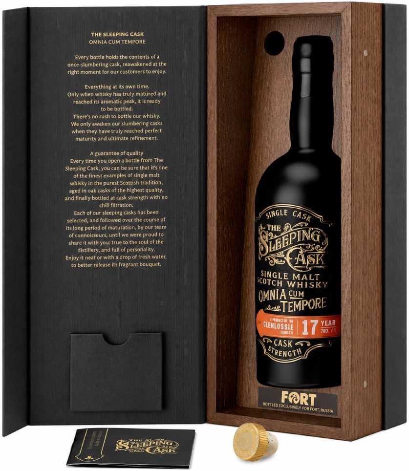 Виски The Sleeping Cask Glenlossie 17 Years Old Sherry Pedro Ximenez Finish in wooden box 0,7 л фото