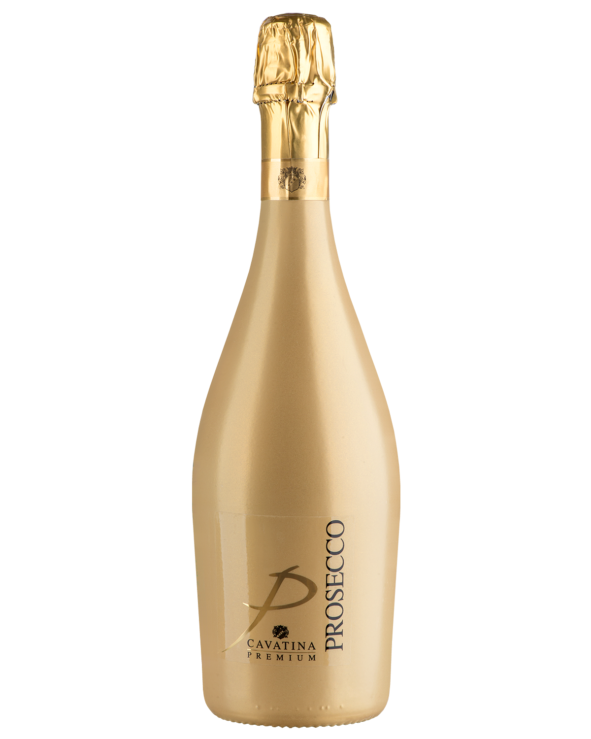 Вино игристое Белое Брют Cavatina Prosecco in gold bottle 0,75 л фото