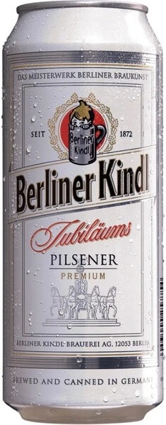 Пиво Светлое Berliner Kindl Jubilaums Pilsener in can 0,5 л фото