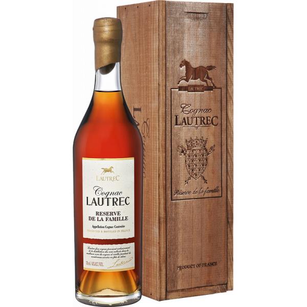 Коньяк Lautrec Reserve de la Famille in wooden box 0,70 л фото