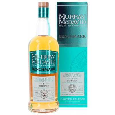 Виски Murray McDavid Benchmark Benriach 8 Years Old Single Malt Speyside in gift box 0,70 л фото