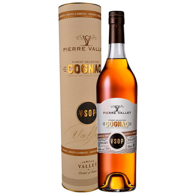 Коньяк Pierre Vallet VSOP in tube 0,70 л фото