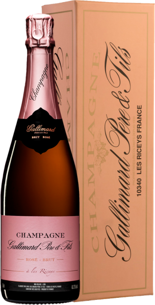 Вино игристое Розовое Брют Gallimard Rose Brut in gift box 0,75 л фото