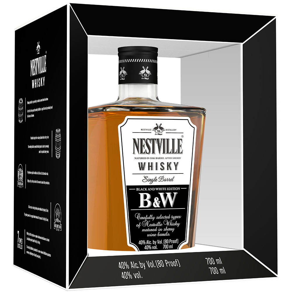 Виски Nestville Black & White in gift box 0,7 л фото