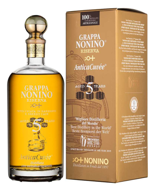 Граппа Nonino Riserva Antica Cuvee in barriques in gift box 2013 0,7 л фото