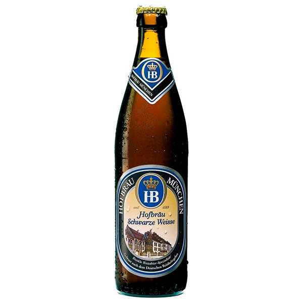 Пиво Hofbrau Schwarze Weisse 0,50 л фото
