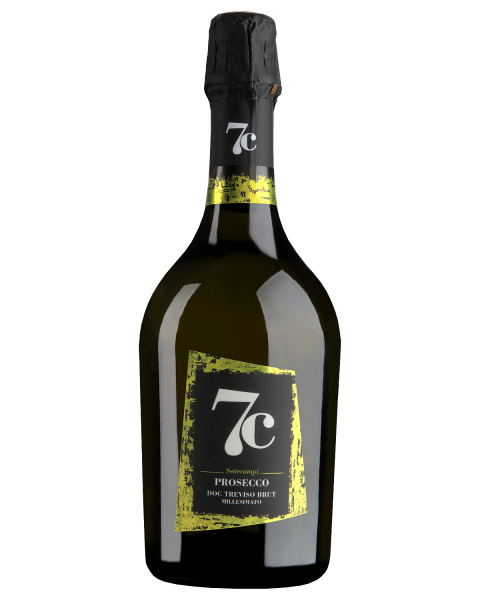 Вино игристое Белое Брют 7С Prosecco Millesimato Trevoso Brut 0,75 л фото
