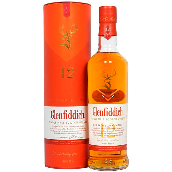 Виски Glenfiddich 12 Years Old Triple Oak Single Malt Speyside in tube 0,70 л фото