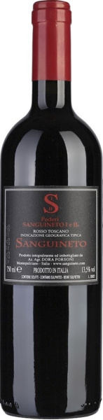 Вино Красное Сухое Poderi Sanguineto I e II Rosso Toscano 2020 0,75 л фото