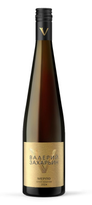 Вино Красное Сухое Valery Zaharin Merlot 2024 0,75 л фото