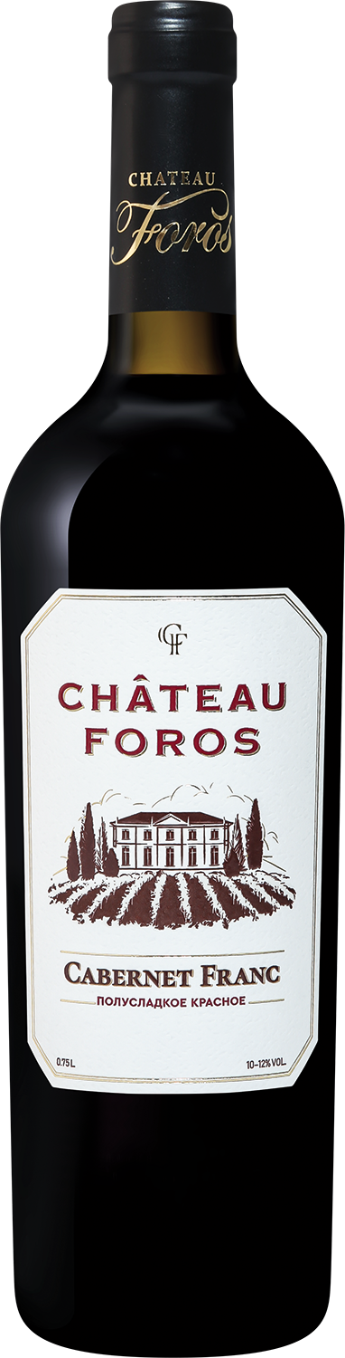 Вино Красное Полусладкое Chateau Foros Cabernet Franc 0,75 л фото