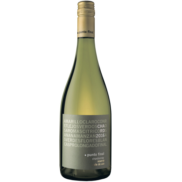 Вино Белое Сухое Punto Final Chardonnay Reserve 2019 0,75 л фото