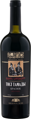 Вино Красное Полусладкое Tost Tamady Red 0,75 л фото