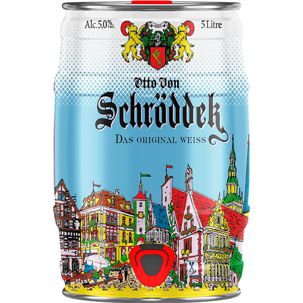 Пиво Светлое Otto Von Schrodder Das Original Weiss mini keg 5 л фото