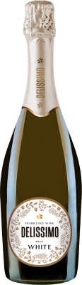 Вино игристое Белое Брют Delissimo Brut 2024 0,75 л фото