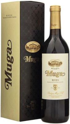 Вино Красное Сухое Muga Reserva Rioja in gift box 2020 0,75 л фото