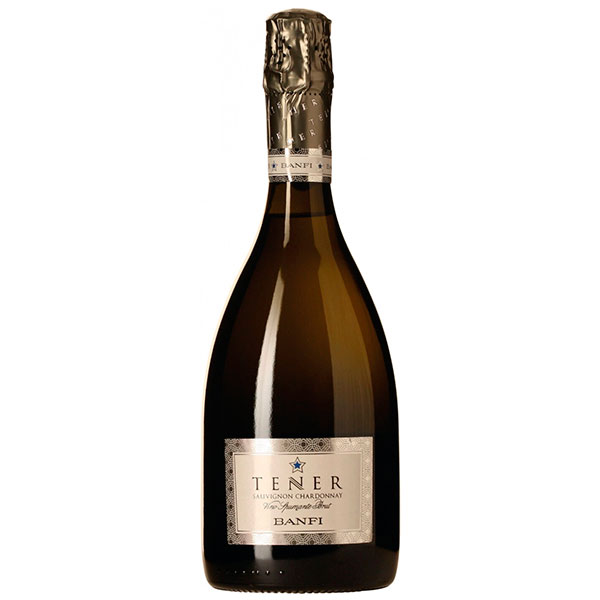 Вино игристое Белое Брют Banfi Tener Sauvignon Chardonnay Brut 2021 0,75 л фото