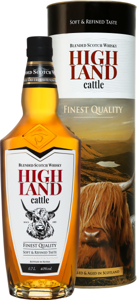 Виски Highland Cattle Blendedin in tube 0,7 л фото