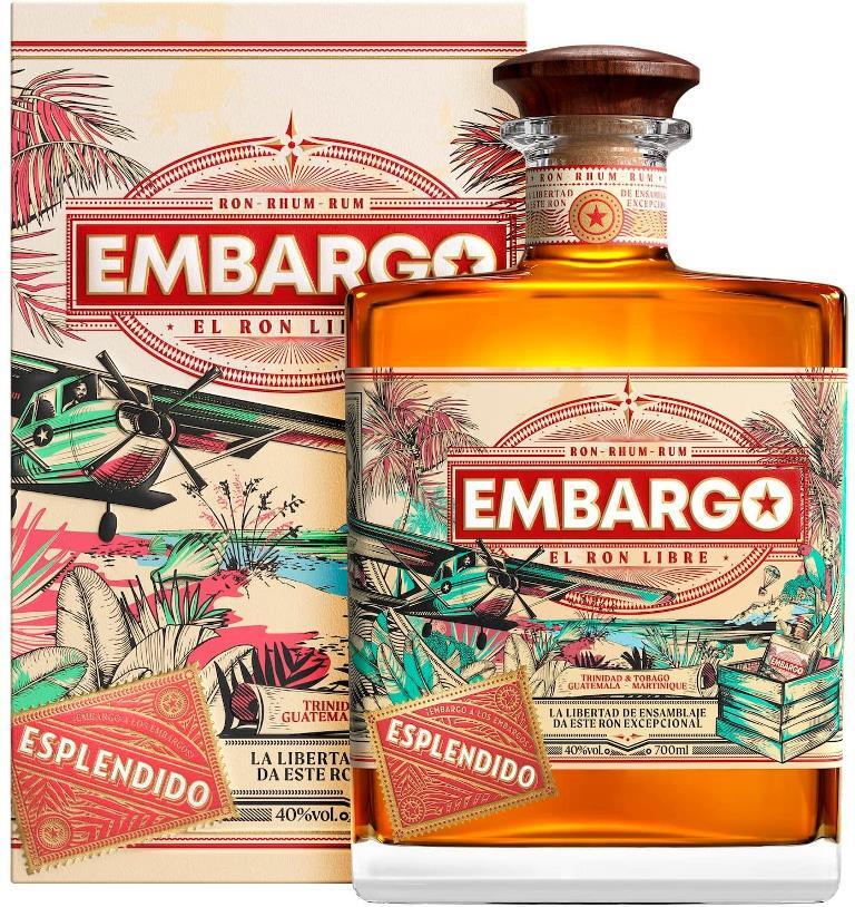 Ром Embargo Esplendido in gift box 0,7 л фото