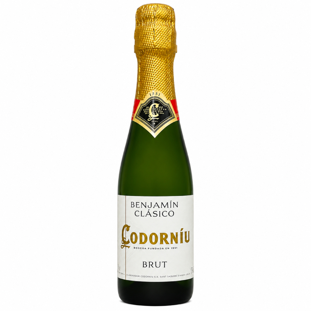 Вино игристое Белое Брют Codorniu Benjamin Clasico Brut Cava 2024 0,2 л фото
