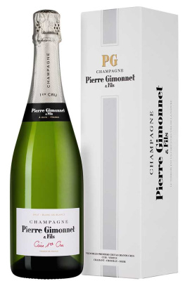 Шампанское Белое Брют Pierre Gimonnet & Fils Cuis 1-Er Cru Blanc de Blancs Brut Champagne in gift box 2022 0,75 л фото